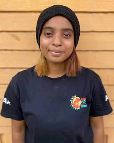 Kolkata team member Archana.