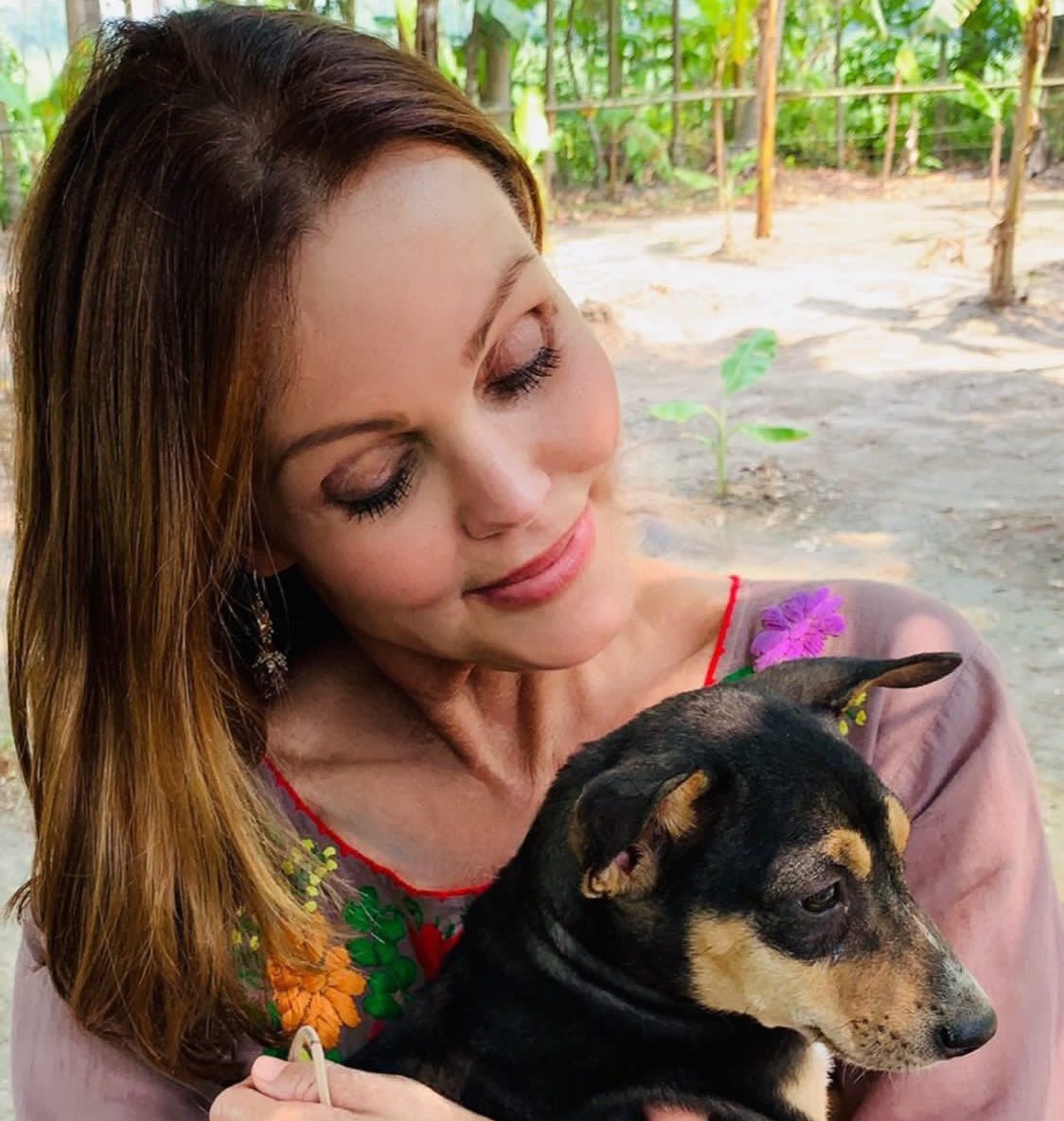 Belinda with Dog